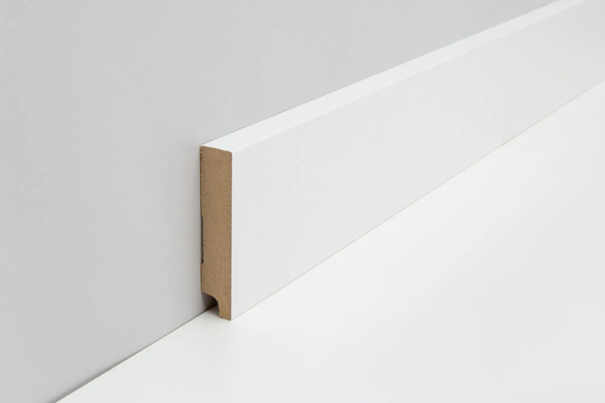 JOKA Sockelleiste MDF Cube M632 Weiß 16 x 78 mm Profilansicht