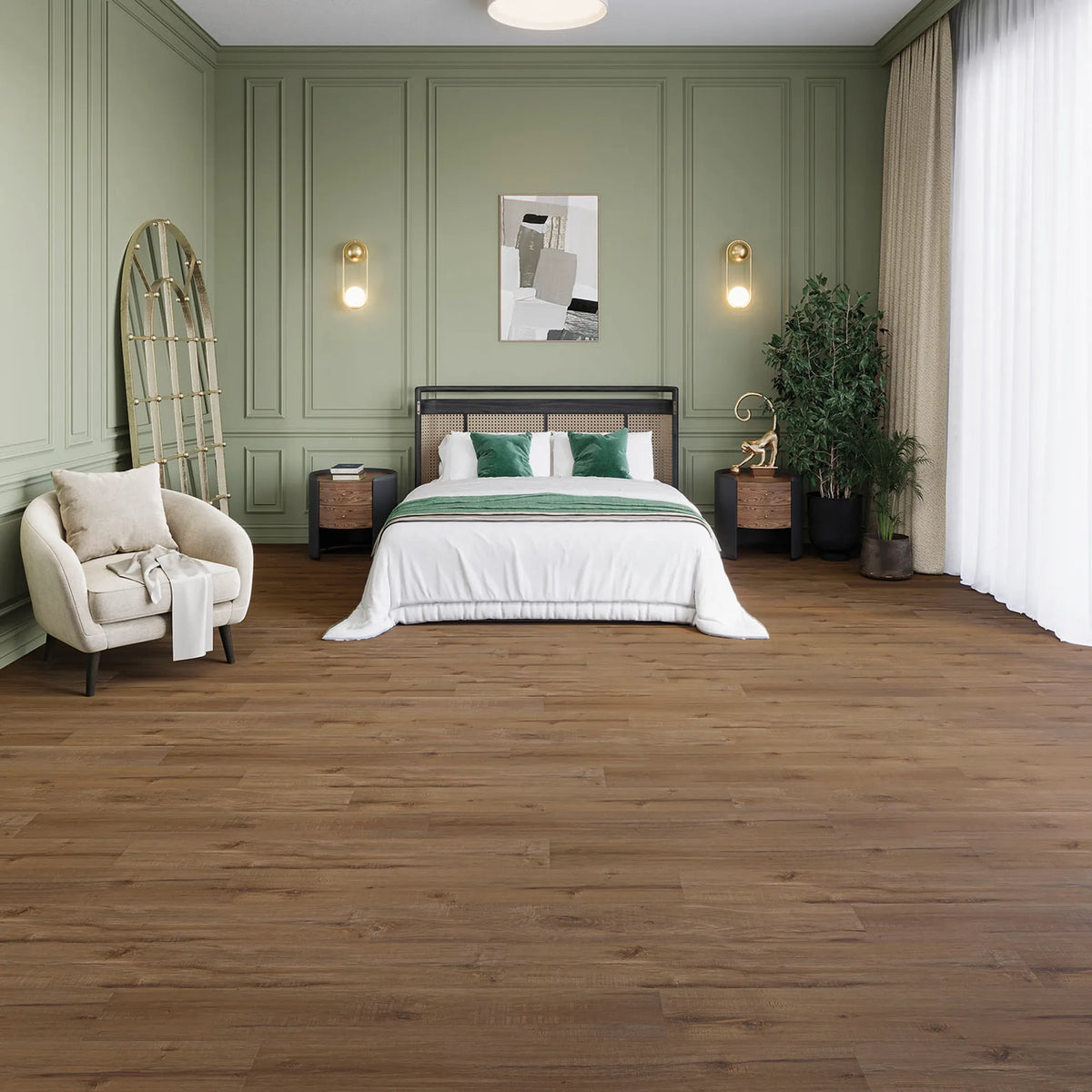 JOKA Design 555 Dryback 5312 Aged Oak Klebevinyl Raumansicht Holzdekor