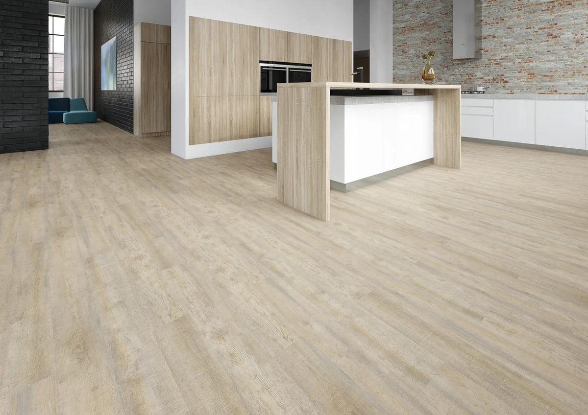 JOKA Design 340 Dryback 2835 White Limed Oak Klebevinyl Holzdekor Raumansicht