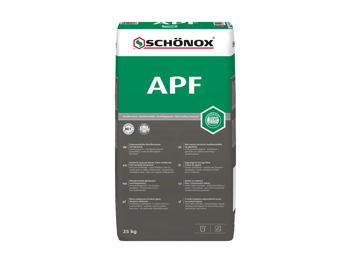 Schönox APF Faserarmierte Gips-Spachtelmasse im 25 kg-Gebinde