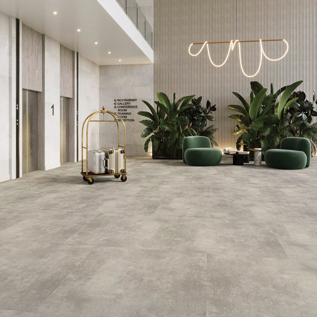 JOKA Design 555 Click 609 Patchy Concrete Klick Vinyl