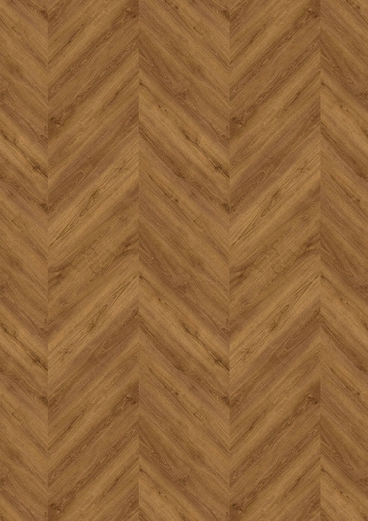 JOKA Design 555 Evolut Chevron Dryback 5805 Cognac Oak EIR im Raum
